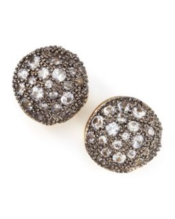 Gold Pave Sapphire Stud Earrings   Marco Bicego   Sapphire