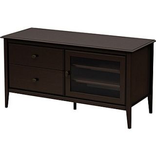 South Shore Seattle TV Stand, Chocolate Maple
