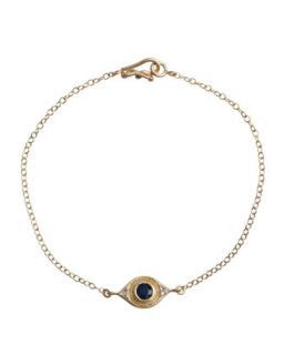 Evil Eye Bracelet with Sapphire & Diamonds   Jamie Wolf   Sapphire