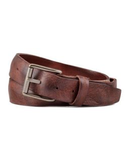 Mens Distressed Leather Work Belt, Brown   Will Leather Goods   (38)
