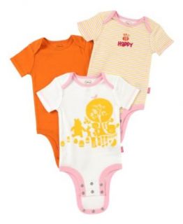 Disney Baby girl Cuddly Bodysuit Winnie the Pooh "Hundred Acre Wood" 3 Pack Clothing