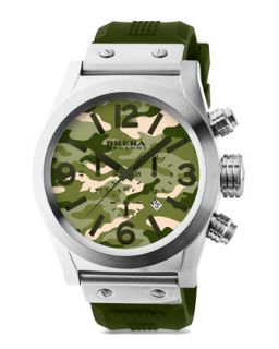 Mens Stainless Steel Chronograph Watch, Camouflage   Brera   Steel