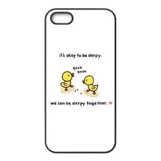 Cute Duck Swimming Cartoon Iphone 5 case Snap On Cover Faceplate Protector Cell Phones & Accessories
