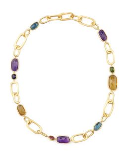 Murano 18k Mixed Stone Link Necklace, 20L   Marco Bicego   (18k )