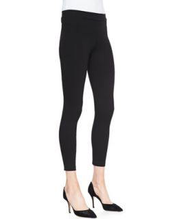Womens Cropped Jersey Leggings, Black   Vince   Black (SMALL)