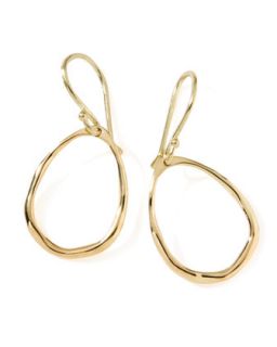 18K Gold Mini Squiggle Open Teardrop Earrings   Ippolita   Gold (18k )
