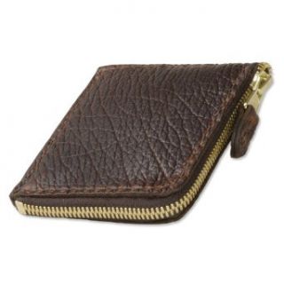 Orvis Men's Bison Leather Zip Wallet at  Mens Clothing store