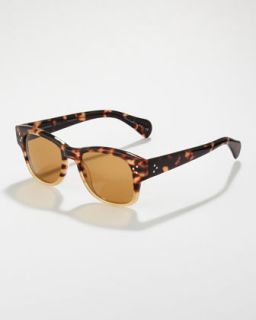 Jannsson Two Tone Sunglasses, Tortoise   Oliver Peoples   Spotted tortoise