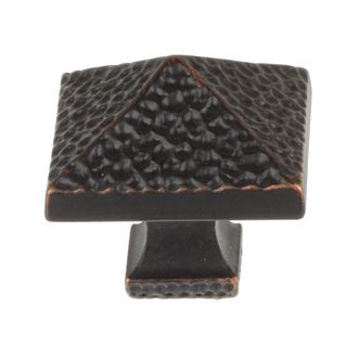 Gliderite 1.25 inch Oil rubbed Bronze Hammered Pyramid Cabinet Knobs (pack Of 10)