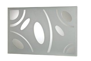 Mariano Metal Decor WA 3006 M SIL Geometric Platinum SIlver Metal Mirror/Wall Decor Art   Wall Mounted Mirrors