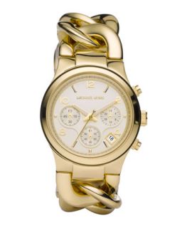 Chain Link Watch, Shiny Golden   Michael Kors   Gold