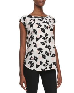 Womens Sporty Pinwheel Floral Print Top   MARC by Marc Jacobs   Agave nectar