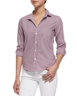 Womens Barry Tricolor Check Shirt   Frank & Eileen   Red ptrn (LARGE)