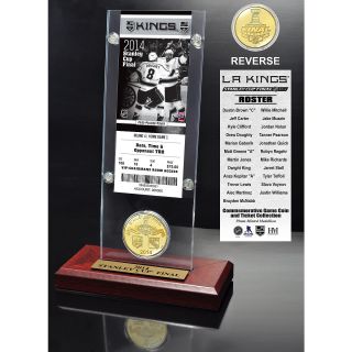The Highland Mint LA Kings 2014 Stanley Cup Final Ticket & Minted Coin Acrylic