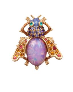 Luz Bejeweled Fly Pin   Jay Strongwater   Multi colors