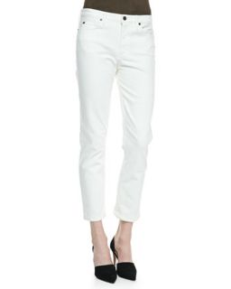 Womens Jordin Straight Leg Jeans, White   Theory   White (32)