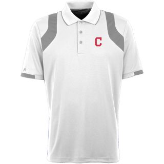 Antigua Cleveland Indians Mens Fusion Short Sleeve Polo   Size Large,