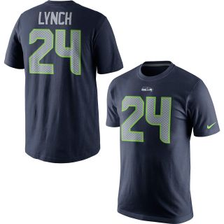 NIKE Mens Seattle Seahawks Marshawn Lynch Player Pride Name and Number T Shirt