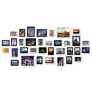 Modern Style Photo Wall Frame Collection   Set of 34