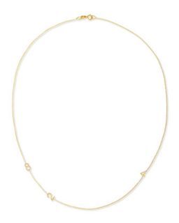 Mini 3 Number Necklace, Yellow Gold   Maya Brenner Designs   Gold (One Size)