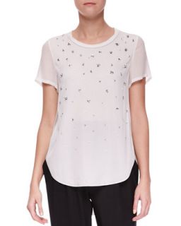 Womens Meteorite Beaded T Shirt   3.1 Phillip Lim   Antique white (4)