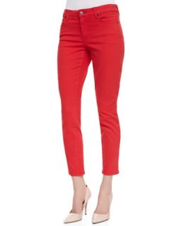 Womens Wisdom Skinny Ankle Jeans, Red   CJ by Cookie Johnson   Red (36/16)