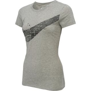 NIKE Womens Swoosh Motion Short Sleeve T Shirt   Size XS/Extra Small, Dk Grey