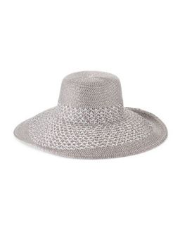 Swinger Wide Brim Hat, Silver   Eric Javits   Silver (ONE SIZE)