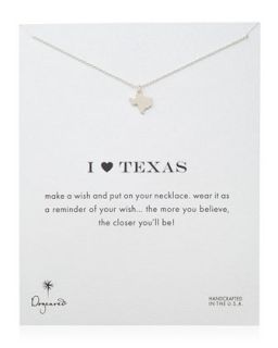 I Heart Texas Pendant Necklace, Sterling Silver   Dogeared   Silver
