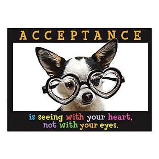 Trend Enterprises ARGUS Poster, Acceptance Is Seeing With Your Heart