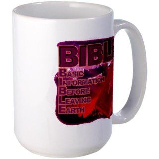 Large Mug Coffee Drink Cup BIBLE Basic Information Before Leaving Earth  