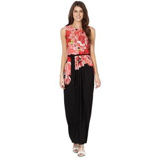 The Collection Petite Petite coral floral bodice jersey maxi dress