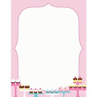 Great Papers Whipped Cupcakes Letterhead, 100/Pack