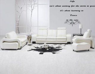 "Life isn't about waiting for the storm to pass" Vinyl Wall Decal 23" x 10"   Wall Decor Stickers  