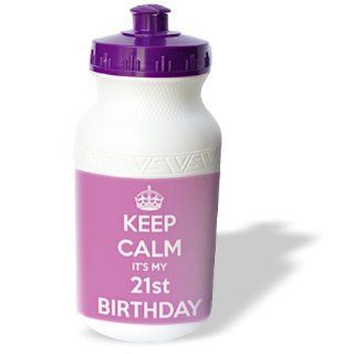wb_163840_1 EvaDane   Funny Quotes   Keep calm its my 21st Birthday. Happy 21st Birthday. Pink.   Water Bottles  Sports & Outdoors