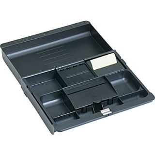 3M™ Black Plastic Adjustable Desk Drawer Organizer