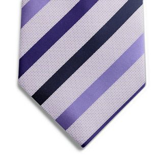 Thomas Nash Purple dot striped tie