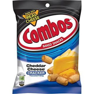 Combos Cheddar Cheese Crackers, 6.3 oz. Bags, 12 Bags/Box