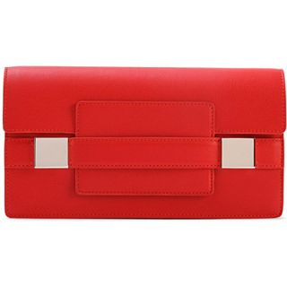 DELVAUX   Madame leather clutch