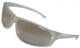 Calvin Klein CK 3026/S Sunglasses, Crystal Frame/ Grey Smoke Lenses/ Fade Silver Gold Flash Clothing