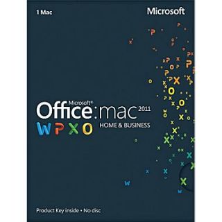 Microsoft Office Home & Business 2011 for Mac (1 User) [Product Key Card]
