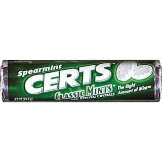 Certs Classic Mints, Spearmint, 24 Rolls/Box