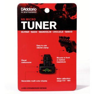 D'Addario NS Micro Clip On Tuner Musical Instruments
