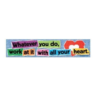 SCBT 25703 9   BANNER WHATEVER YOU DO WORK AT IT pack of 9  Themed Classroom Displays And Decoration 
