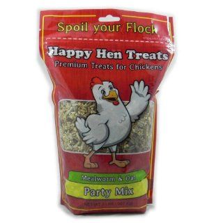 Happy Hen Treats Party Mix Mealworm and Oats, 2 Pound  Pet Food 