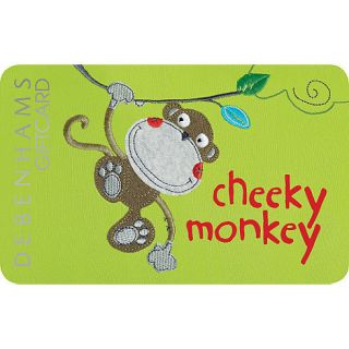 Cheeky monkey gift card