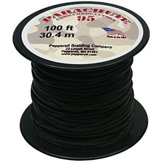 Pepperell 100 95 Parachute Cord, Black