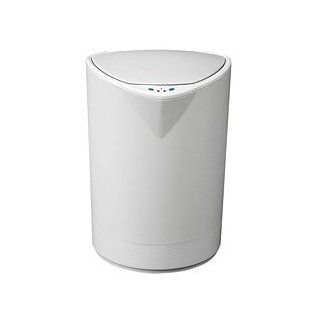 Automatic Sensor Trash Can   Infrared Touchless Trash Can DZT 8 2 in White   Waste Bins