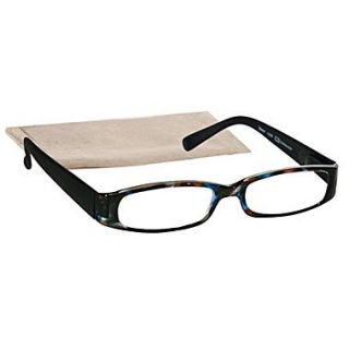 Peeperspecs Look Smart Translucent Tortoise Reading Glasses, +2.25