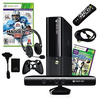 Microsoft Xbox 360 Slim 4GB Kinect Bundle W/ Madden NFL 25 and Accessories